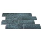 vidaXL Subway dlažba 20 pcs Modrozelená 29 x 21 cm Polyuretán a PET – Obrázok 3