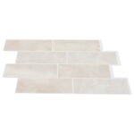 vidaXL Subway dlažba 50 pcs Béžový mramor 29 x 21 cm Polyuretán a PET – Obrázok 3