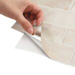 vidaXL Subway dlažba 50 pcs Béžový mramor 29 x 21 cm Polyuretán a PET – Obrázok 6
