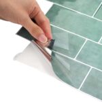 vidaXL Subway dlažba 10 pcs Šedá zelená 29 x 21 cm Polyuretán a PET – Obrázok 6