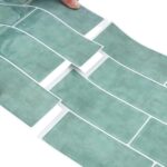 vidaXL Subway dlažba 10 pcs Šedá zelená 29 x 21 cm Polyuretán a PET – Obrázok 7