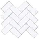 vidaXL Dlaždica herringbone 10 pcs Biela šedá 30 x 30 cm