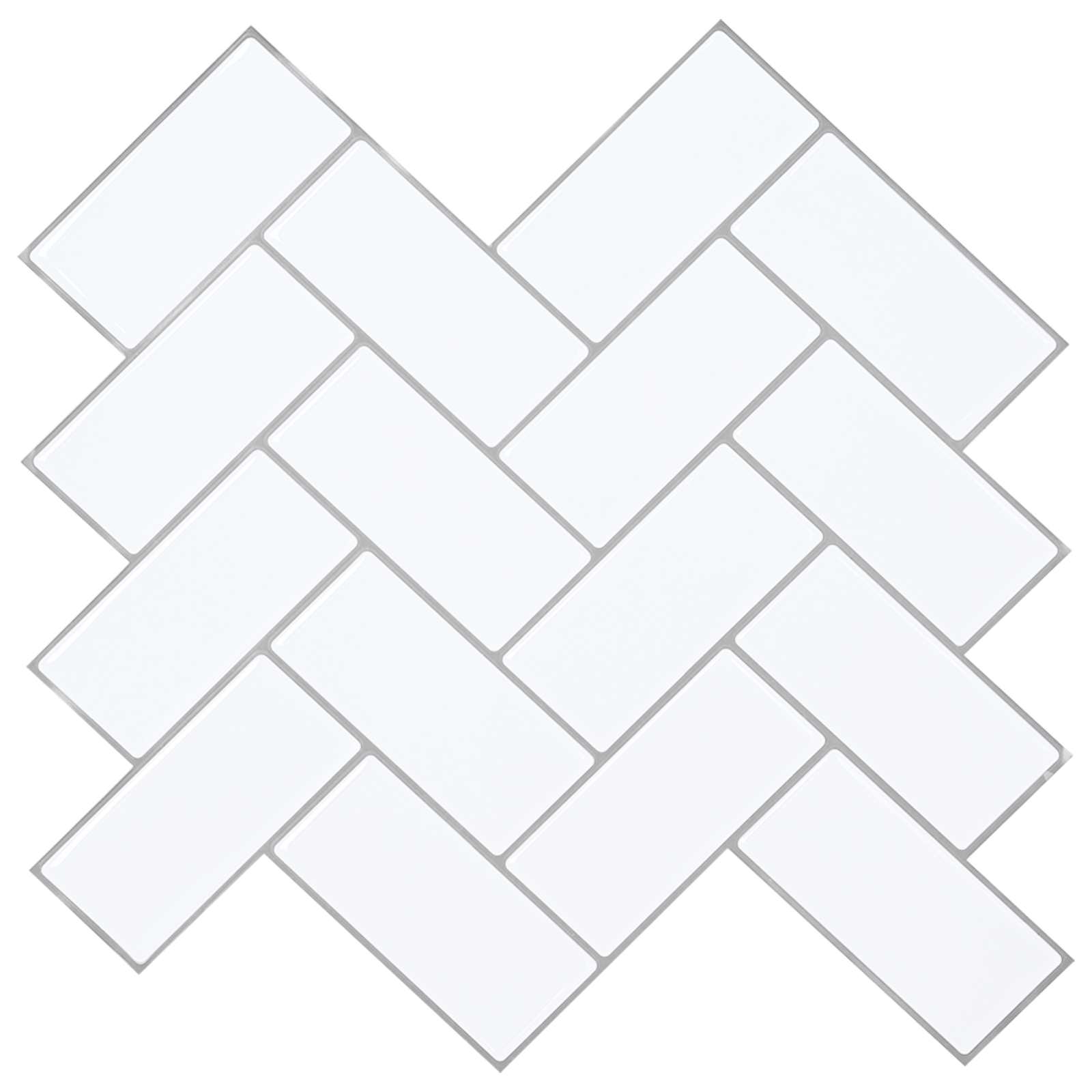 42046181_1.jpg vidaXL Dlaždica herringbone 20 pcs Biela šedá 30 x 30 cm – Obrázok 1