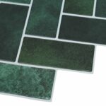 vidaXL Dlaždica herringbone 10 pcs Tmavozelená 30 x 30 cm – Obrázok 4