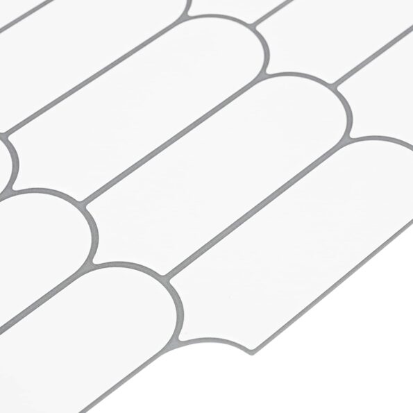 vidaXL Dlaždica s perím 10 pcs Biela šedá 30 x 30 cm Polyuretán a PET – Obrázok 4