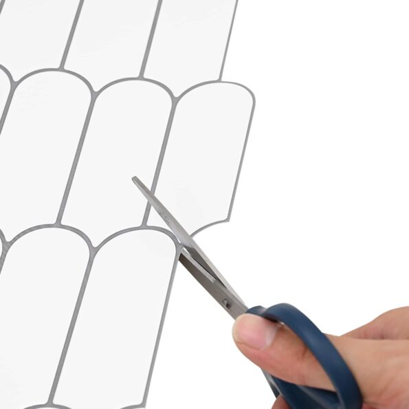 vidaXL Dlaždica s perím 50 pcs Biela šedá 30 x 30 cm Polyuretán a PET – Obrázok 5
