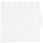 vidaXL Dlaždica s perím 10 pcs Biela 30 x 30 cm Polyuretán a PET