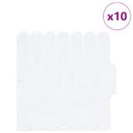 vidaXL Dlaždica s perím 10 pcs Biela 30 x 30 cm Polyuretán a PET – Obrázok 2