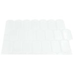 vidaXL Dlaždica s perím 10 pcs Biela 30 x 30 cm Polyuretán a PET – Obrázok 3