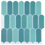vidaXL Dlaždica s perím 20 pcs Modrá 30 x 30 cm Polyuretán a PET