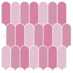 vidaXL Dlaždica s perím 20 pcs Ružová 30 x 30 cm Polyuretán a PET