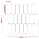 vidaXL Dlaždica s perím 20 pcs Ružová 30 x 30 cm Polyuretán a PET – Obrázok 10