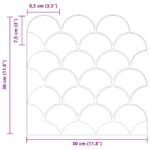 vidaXL Dlaždica v tvare rybacej šupiny 10 pcs Tmavozelená 30 x 30 cm – Obrázok 10