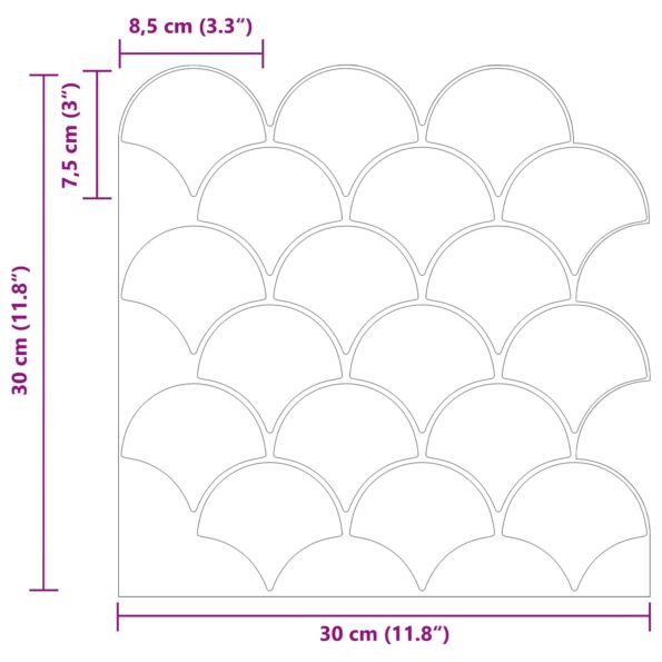 vidaXL Dlaždica v tvare rybacej šupiny 10 pcs Tmavozelená 30 x 30 cm – Obrázok 10