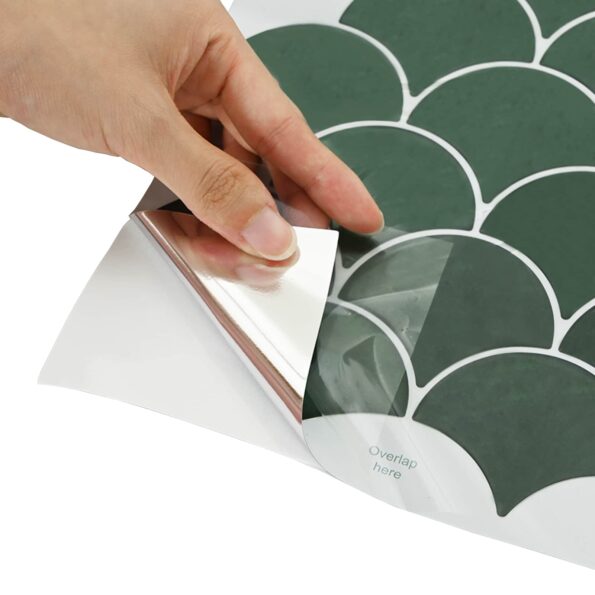 vidaXL Dlaždica v tvare rybacej šupiny 10 pcs Tmavozelená 30 x 30 cm – Obrázok 6