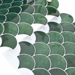 vidaXL Dlaždica v tvare rybacej šupiny 10 pcs Tmavozelená 30 x 30 cm – Obrázok 7