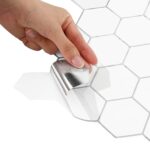 vidaXL Hexagónová dlažba 20 pcs Biela šedá 30 x 30 cm Polyuretán a PET – Obrázok 6