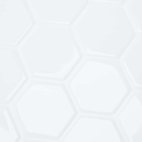 vidaXL Hexagónová dlažba 50 pcs Biela 30 x 30 cm Polyuretán a PET – Obrázok 9