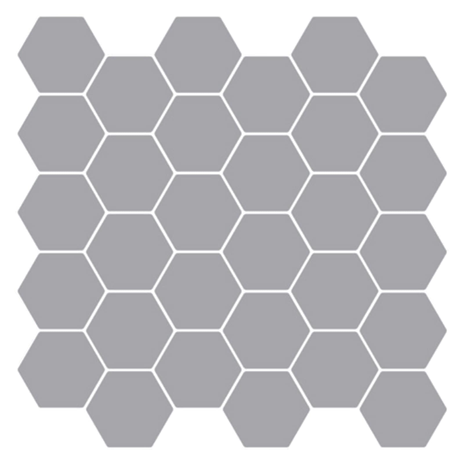 42046229_1.jpg vidaXL Hexagónová dlažba 20 pcs Sivá 30 x 30 cm Polyuretán a PET – Obrázok 1