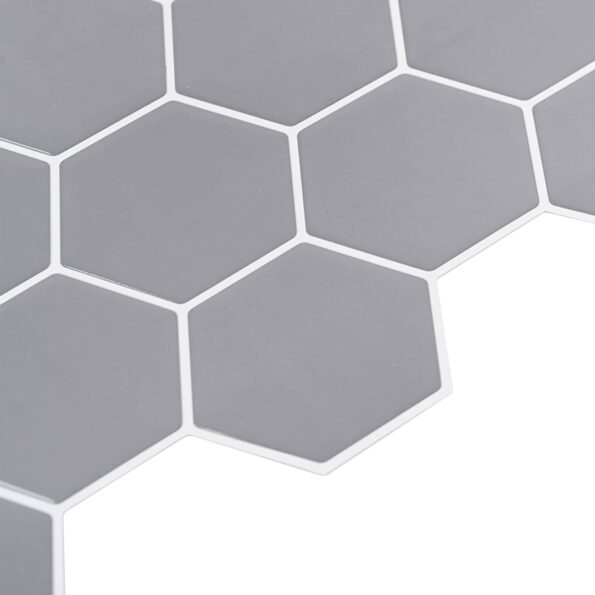 vidaXL Hexagónová dlažba 20 pcs Sivá 30 x 30 cm Polyuretán a PET – Obrázok 4