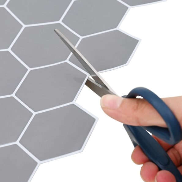 vidaXL Hexagónová dlažba 20 pcs Sivá 30 x 30 cm Polyuretán a PET – Obrázok 5