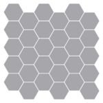 vidaXL Hexagónová dlažba 50 pcs Sivá 30 x 30 cm Polyuretán a PET