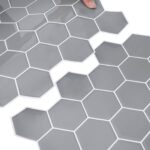 vidaXL Hexagónová dlažba 50 pcs Sivá 30 x 30 cm Polyuretán a PET – Obrázok 7