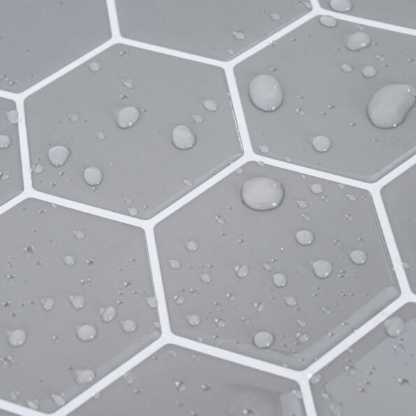 vidaXL Hexagónová dlažba 50 pcs Sivá 30 x 30 cm Polyuretán a PET – Obrázok 8