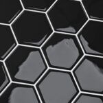 vidaXL Hexagónová dlažba 50 pcs Čierna 30 x 30 cm Polyuretán a PET – Obrázok 9