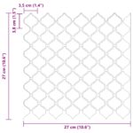 vidaXL Dlažba Lanturn 10 pcs Biela 27 x 27 cm Polyuretán a PET – Obrázok 10