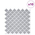 vidaXL Dlažba Lanturn 10 pcs Sivá 27 x 27 cm Polyuretán a PET – Obrázok 2