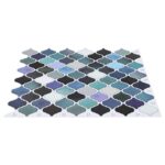 vidaXL Dlažba Lanturn 10 pcs Modrozelená 27 x 27 cm Polyuretán a PET – Obrázok 3