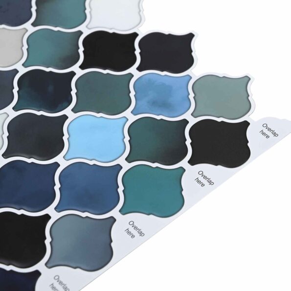 vidaXL Dlažba Lanturn 20 pcs Modrozelená 27 x 27 cm Polyuretán a PET – Obrázok 4
