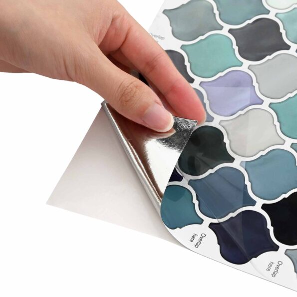 vidaXL Dlažba Lanturn 20 pcs Modrozelená 27 x 27 cm Polyuretán a PET – Obrázok 6