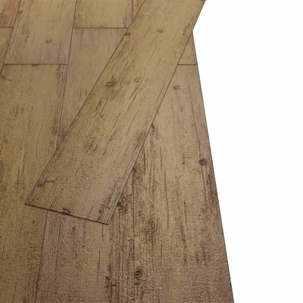 vidaXL Podlahové dosky 18 pcs Walnutová hnedá 5,26 m² PVC – Obrázok 4