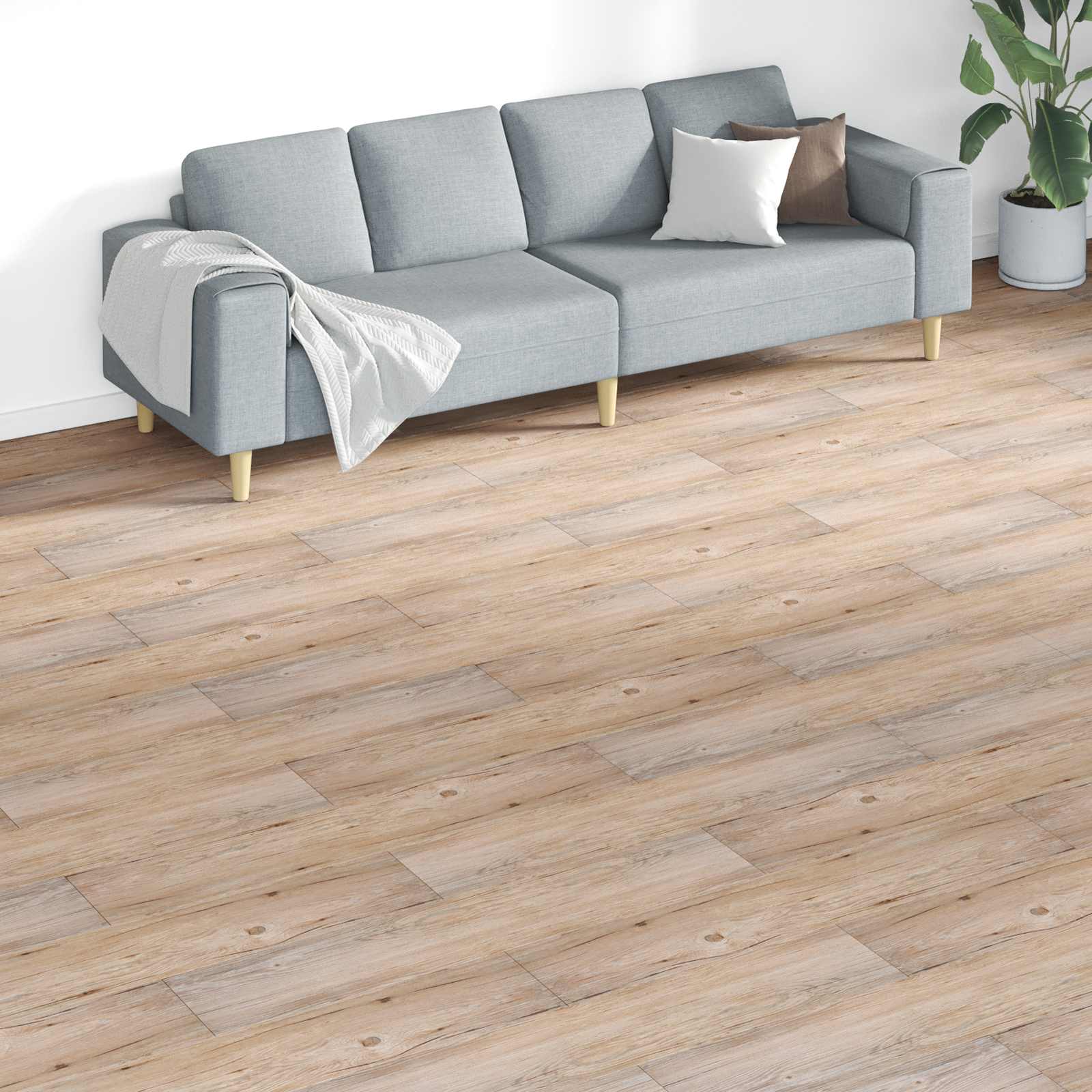 42046249_1.jpg vidaXL Podlahové dosky 18 pcs Hnedá 5,26 m² PVC – Obrázok 1