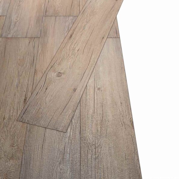 vidaXL Podlahové dosky 18 pcs Hnedá 5,26 m² PVC – Obrázok 4