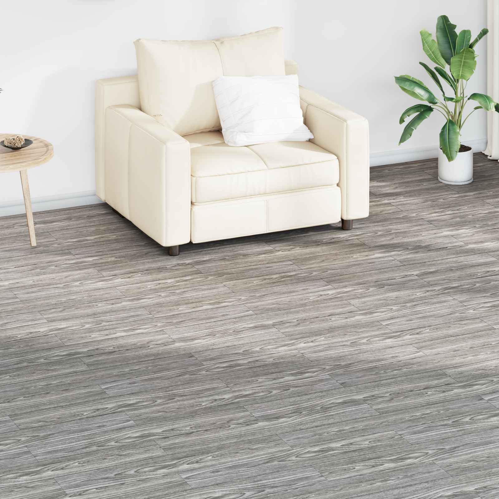 42046260_1.jpg vidaXL Podlahové dosky 36 pcs Tmavo šedá 5,02 m² PVC – Obrázok 1