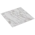 vidaXL Podlahové dosky 5,11 m² 55 pcs PVC Biely mramor – Obrázok 2