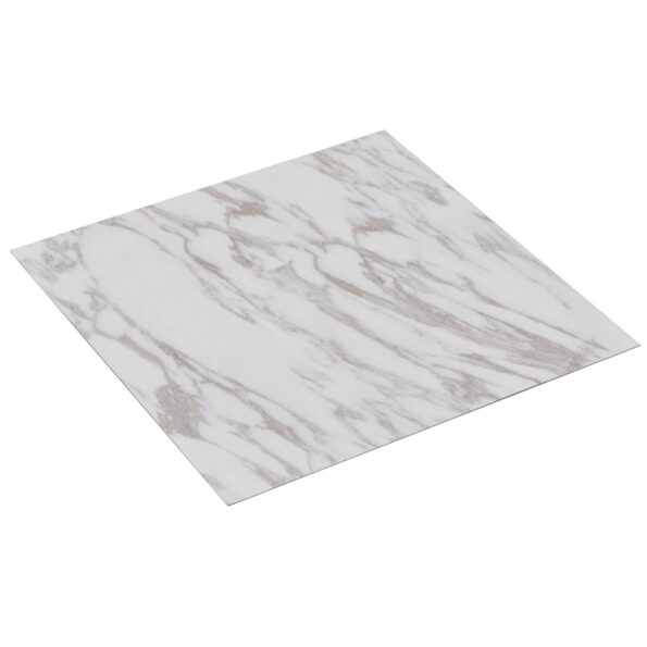 vidaXL Podlahové dosky 5,11 m² 55 pcs PVC Biely mramor – Obrázok 2