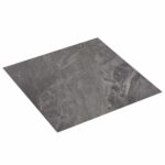 vidaXL Podlahové dosky 5,11 m² 55 pcs PVC Čierna a biela – Obrázok 2