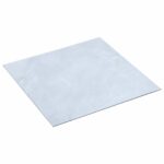 vidaXL Podlahové dosky 55 pcs Biely 5,11 m² PVC