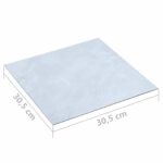 vidaXL Podlahové dosky 55 pcs Biely 5,11 m² PVC – Obrázok 6