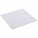 vidaXL Podlahové dosky 5,11 m² 55 pcs PVC Biely drevo