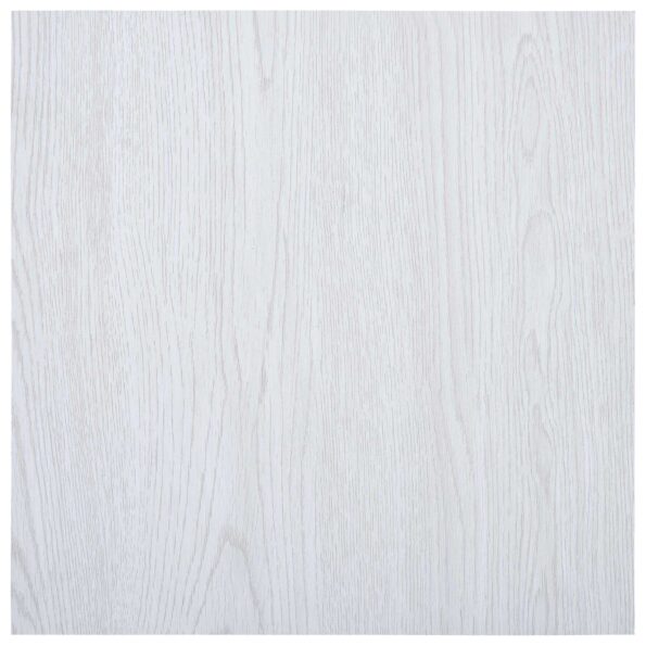 vidaXL Podlahové dosky 5,11 m² 55 pcs PVC Biely drevo – Obrázok 2