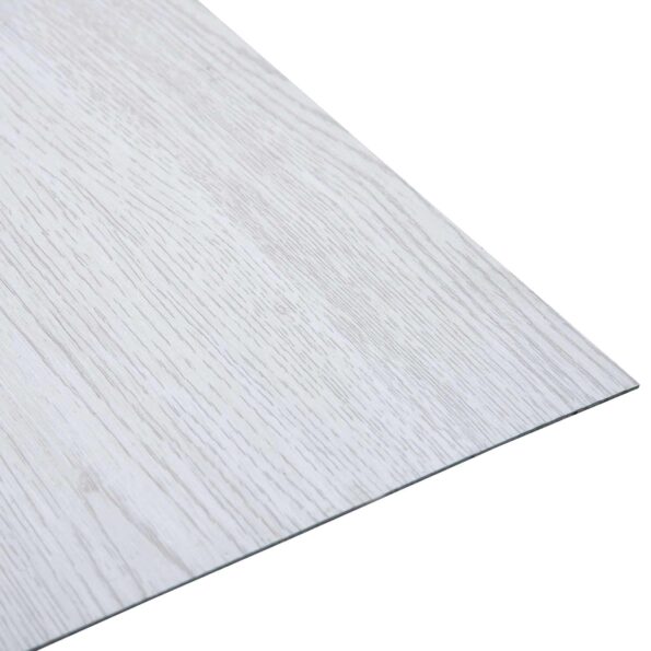vidaXL Podlahové dosky 5,11 m² 55 pcs PVC Biely drevo – Obrázok 3