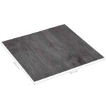 vidaXL Podlahové dosky 5,11 m² 55 pcs PVC Čierna a Šedá – Obrázok 6