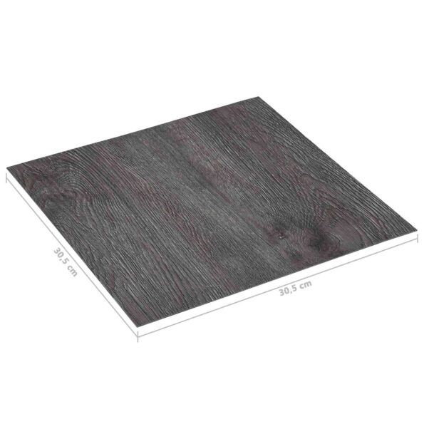 vidaXL Podlahové dosky 5,11 m² 55 pcs PVC Čierna a Šedá – Obrázok 6