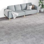 vidaXL Podlahové dosky 18 pcs Cementová hnedá 5,26 m² PVC