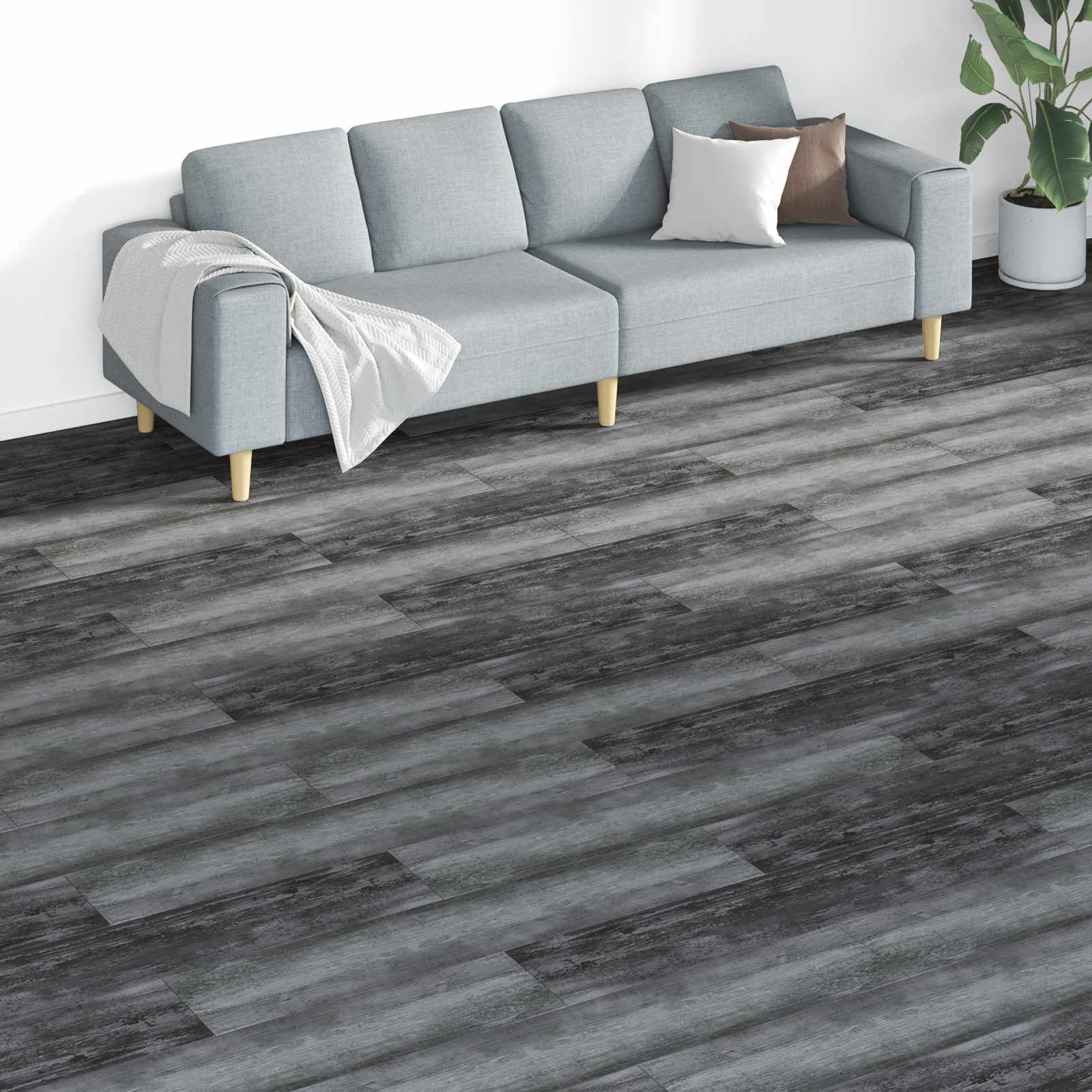 42046297_1.jpg vidaXL Podlahové dosky 18 pcs Biely 5,26 m² PVC – Obrázok 1